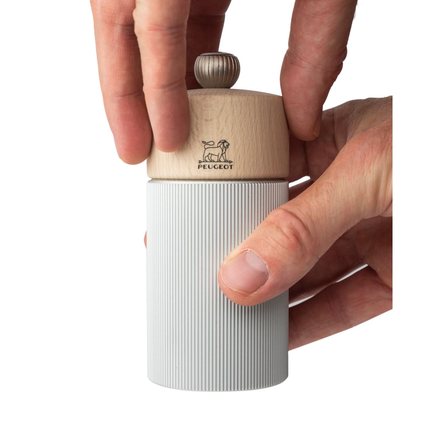 Moulin à sel line aluminium 12 cm